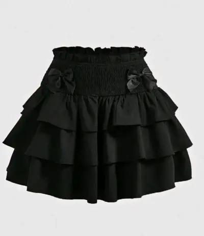 Conjunto de blusa y falda negra - miniatura 2