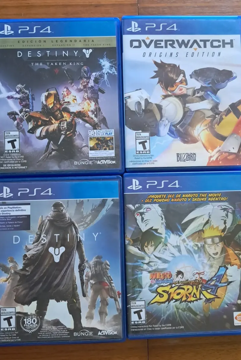 Juegos PS4 Destiny Overwatch Naruto