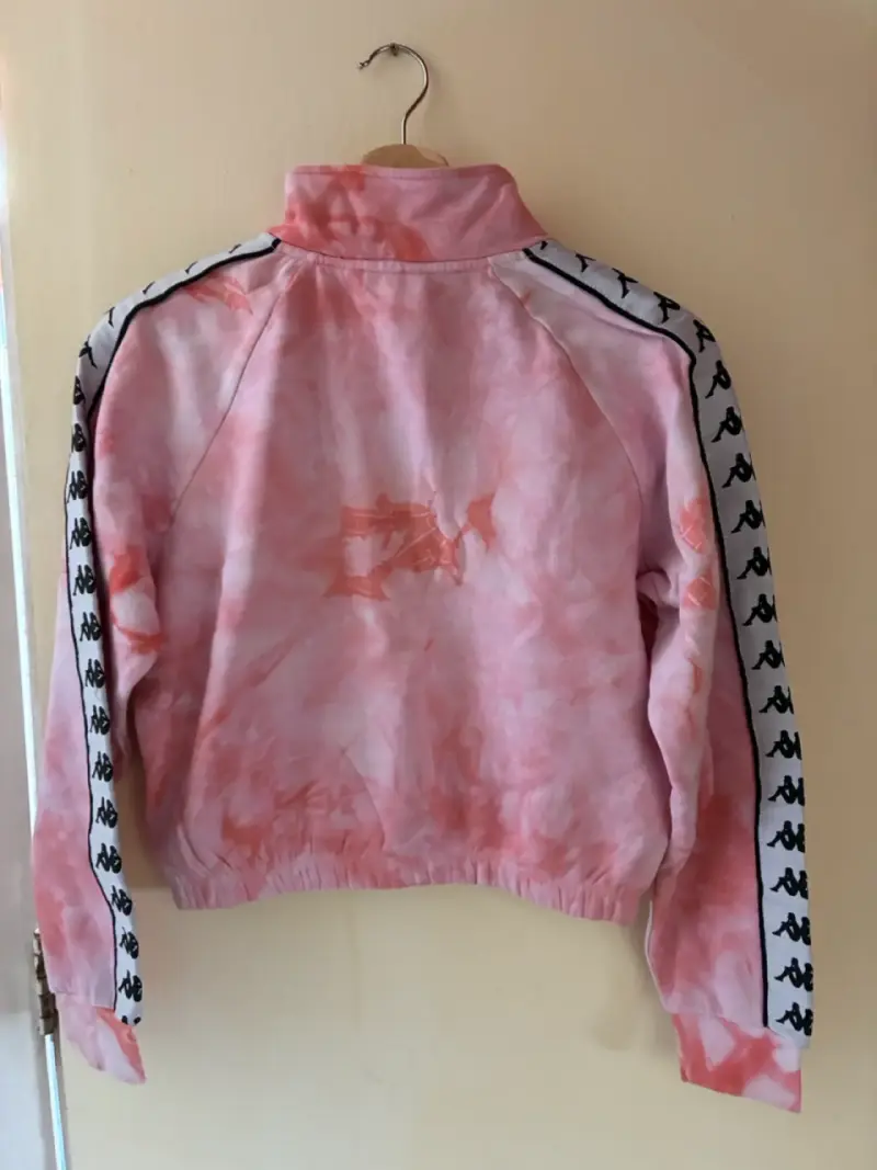 Polerón tie-dye rosa con logo Kappa - 2