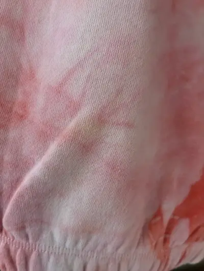 Polerón tie-dye rosa con logo Kappa - miniatura 3
