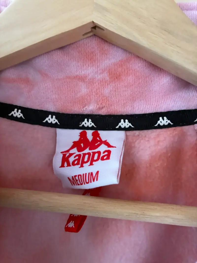 Polerón tie-dye rosa con logo Kappa - 5