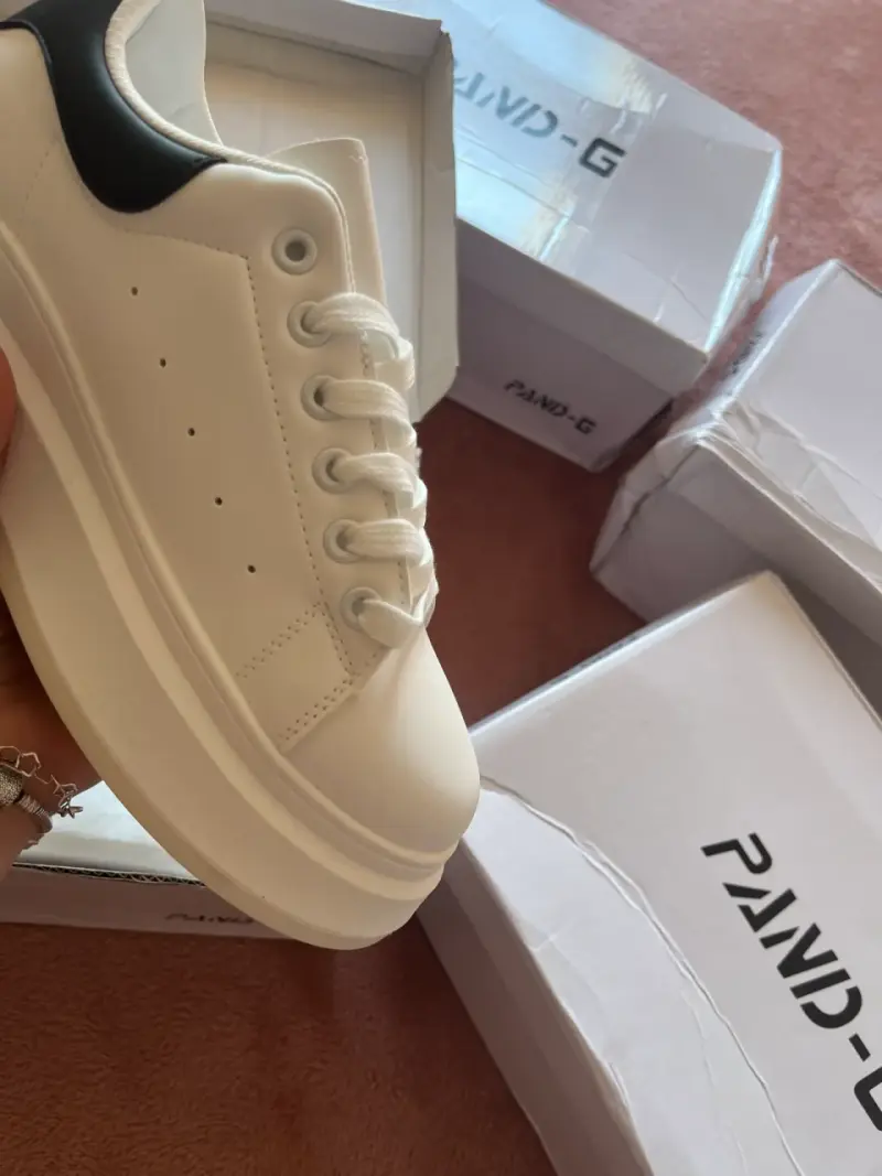 Zapatillas blancas de plataforma - 4
