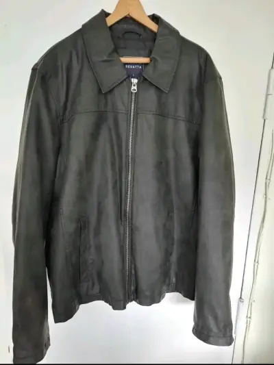 Chaqueta de cuerina marrón Regatta para hombre - miniatura 3