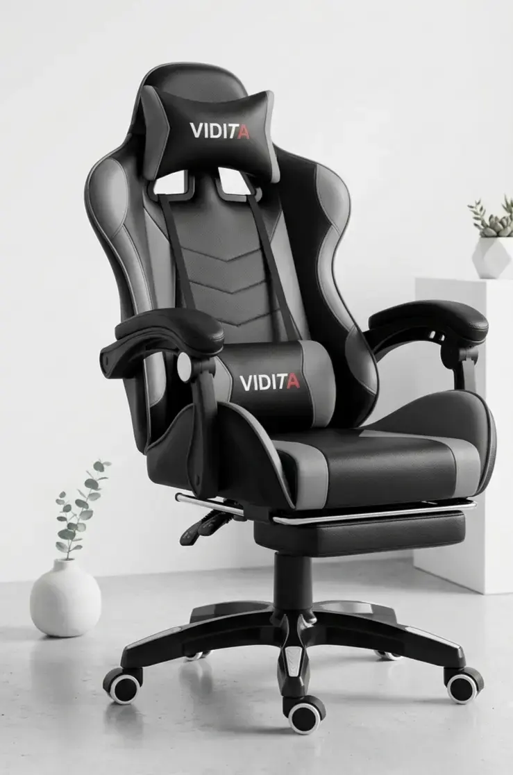 Silla Gamer Ergonómica Vidita Negra