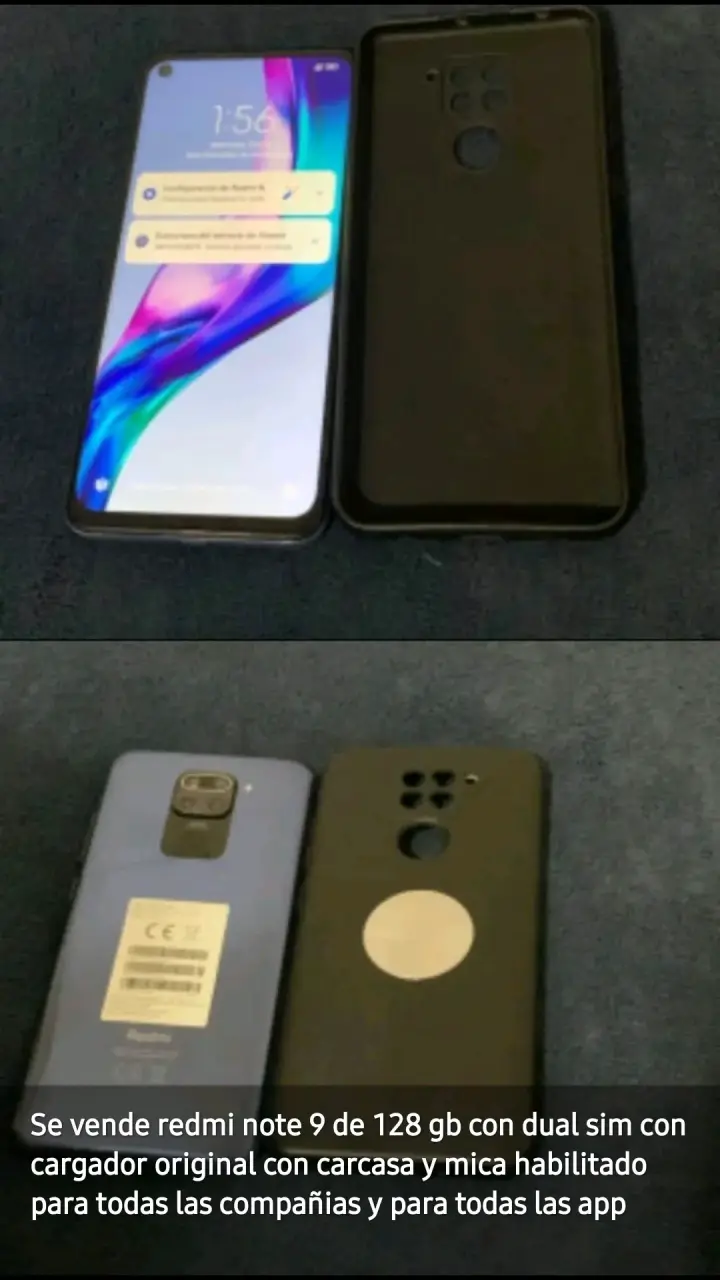Xiaomi Redmi Note 9 128GB con Dual SIM y Cargador
