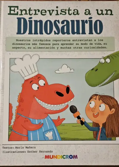 Libro infantil 'Entrevista a un Dinosaurio' Mundicrom - miniatura 1