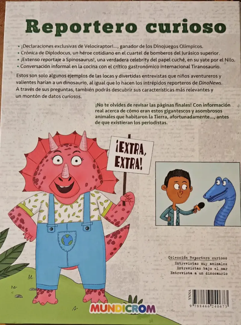 Libro infantil 'Entrevista a un Dinosaurio' Mundicrom - 2