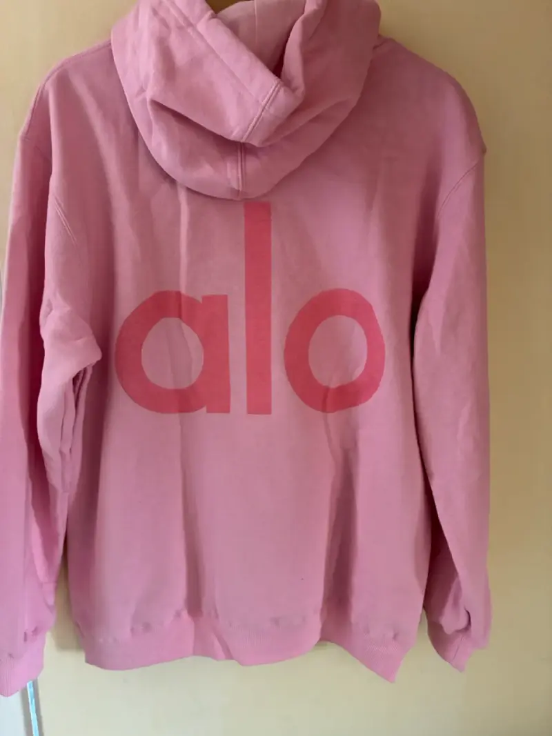 Polerón viral rosado con capucha Overzise - 3