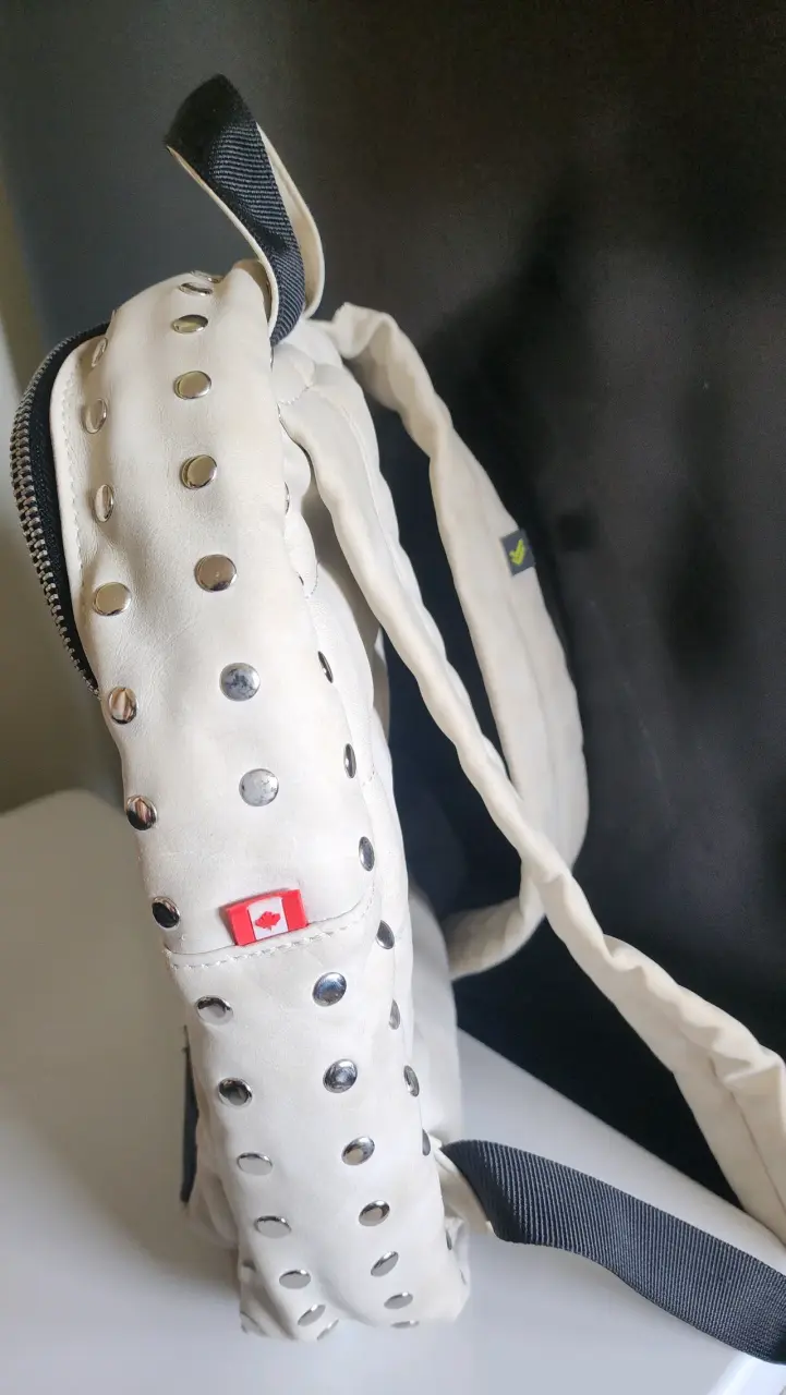 Mochila beige con tachas Bubba - 2