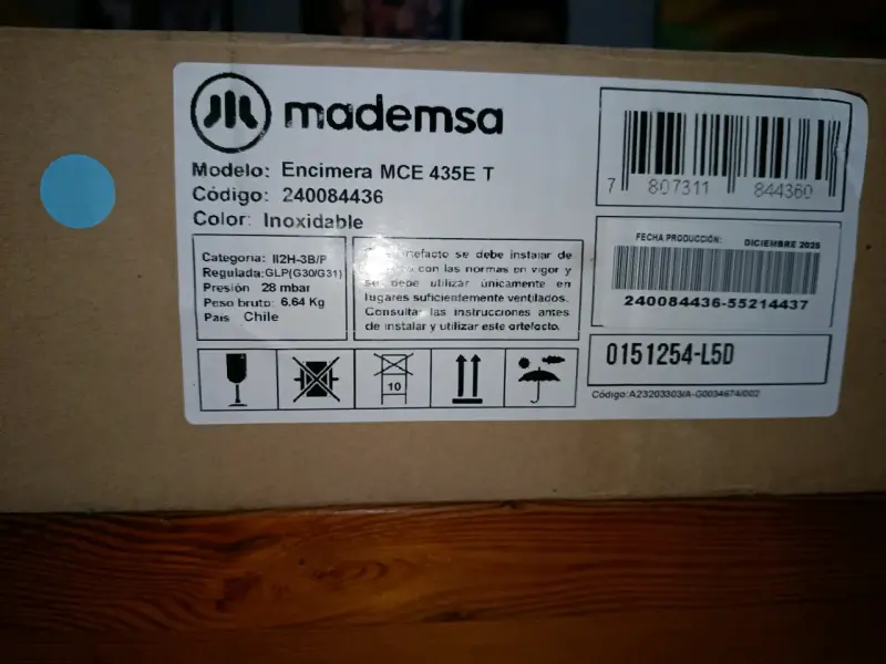 Encimera a gas Mademsa MCE 435E T inoxidable - 2