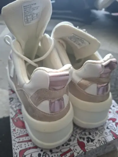 Zapatillas deportivas mujer doradas con plataforma - miniatura 5