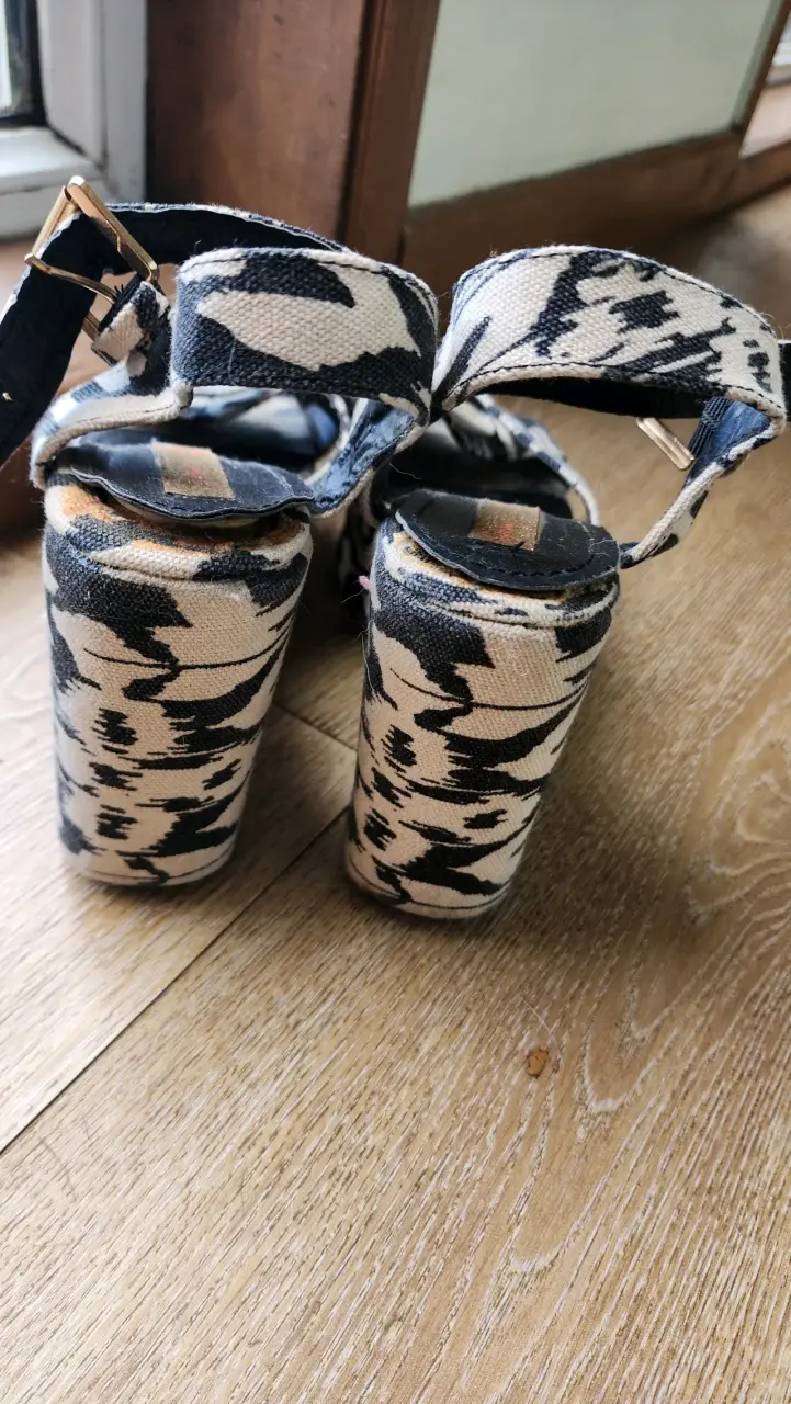 Sandalias de Plataforma con Estampado Animal Print - 2