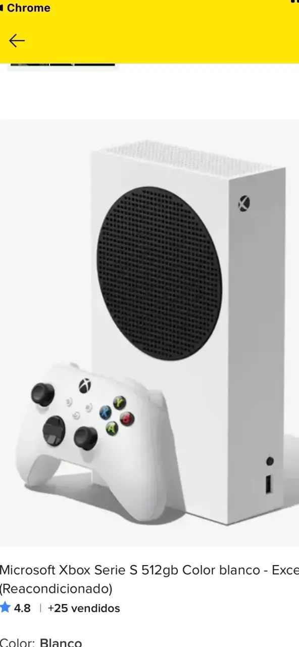 Consola Xbox Series S 512GB Blanca Reacondicionada - 1