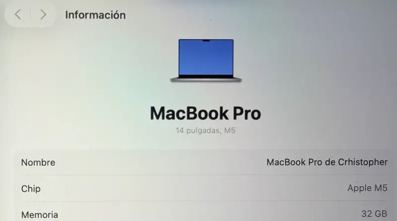 MacBook Pro 14 pulgadas chip M5 ram de 32GB - 3