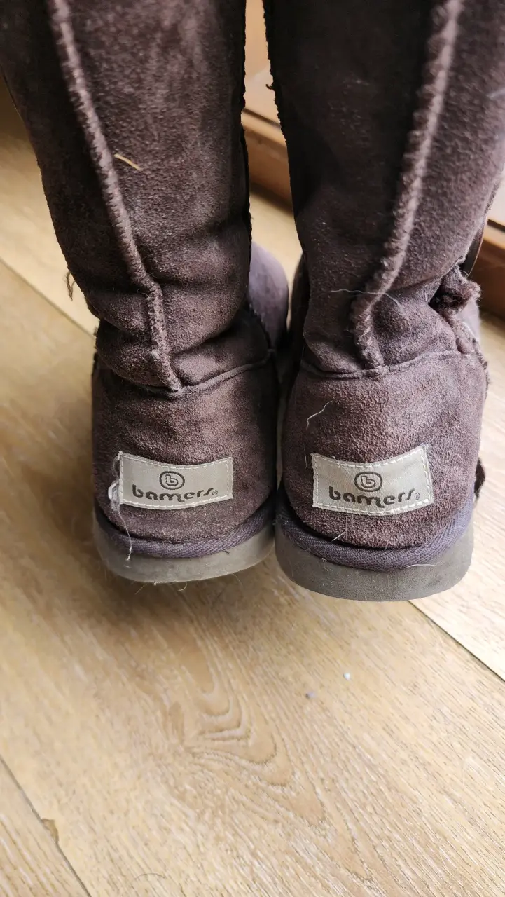 Botas de gamuza marrón con botones Bammers - 3