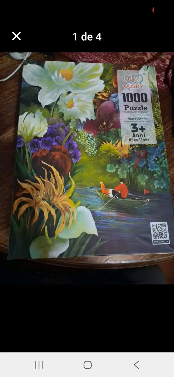 Rompecabezas de 1000 piezas Ousdy con diseño floral - 1