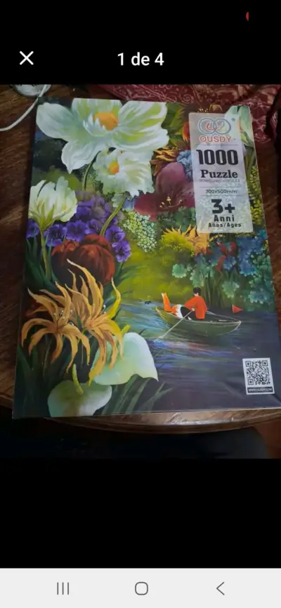 Rompecabezas de 1000 piezas Ousdy con diseño floral - miniatura 1