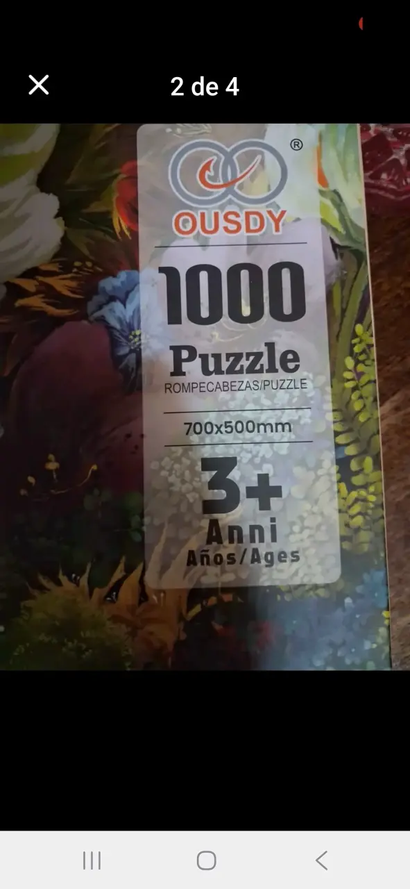 Rompecabezas de 1000 piezas Ousdy con diseño floral - 2