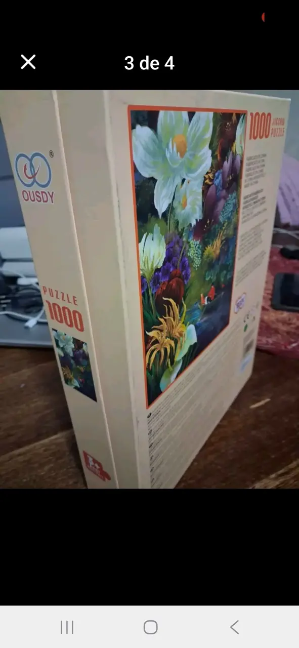 Rompecabezas de 1000 piezas Ousdy con diseño floral - 3