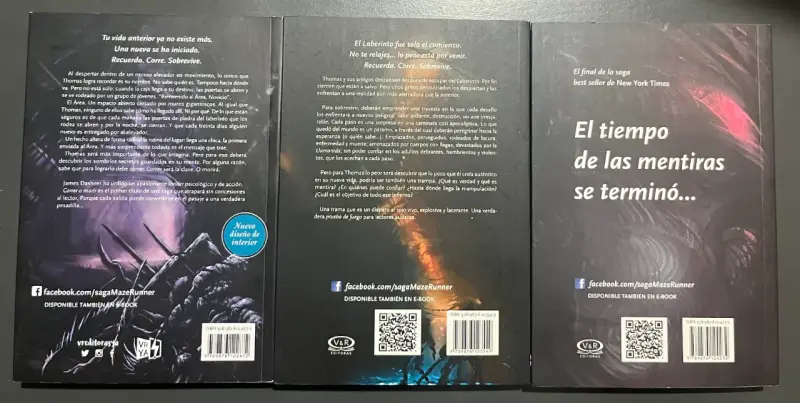 Trilogía Maze Runner de James Dashner- español - 2