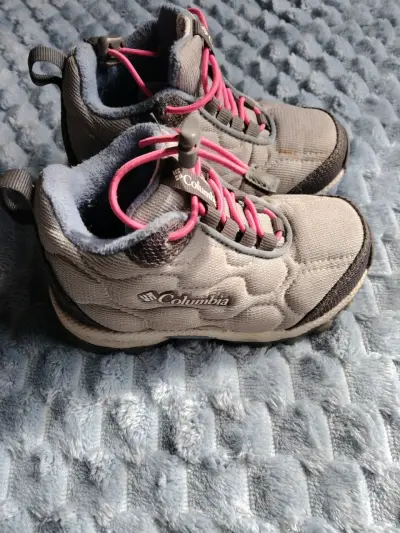 Zapatillas de senderismo Columbia grises para niña - miniatura 1
