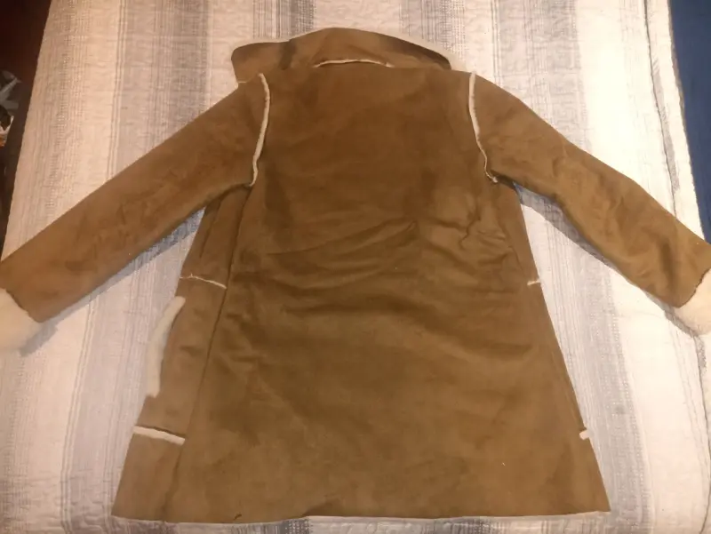 Abrigo de piel sintética para niña talla 12 - 3