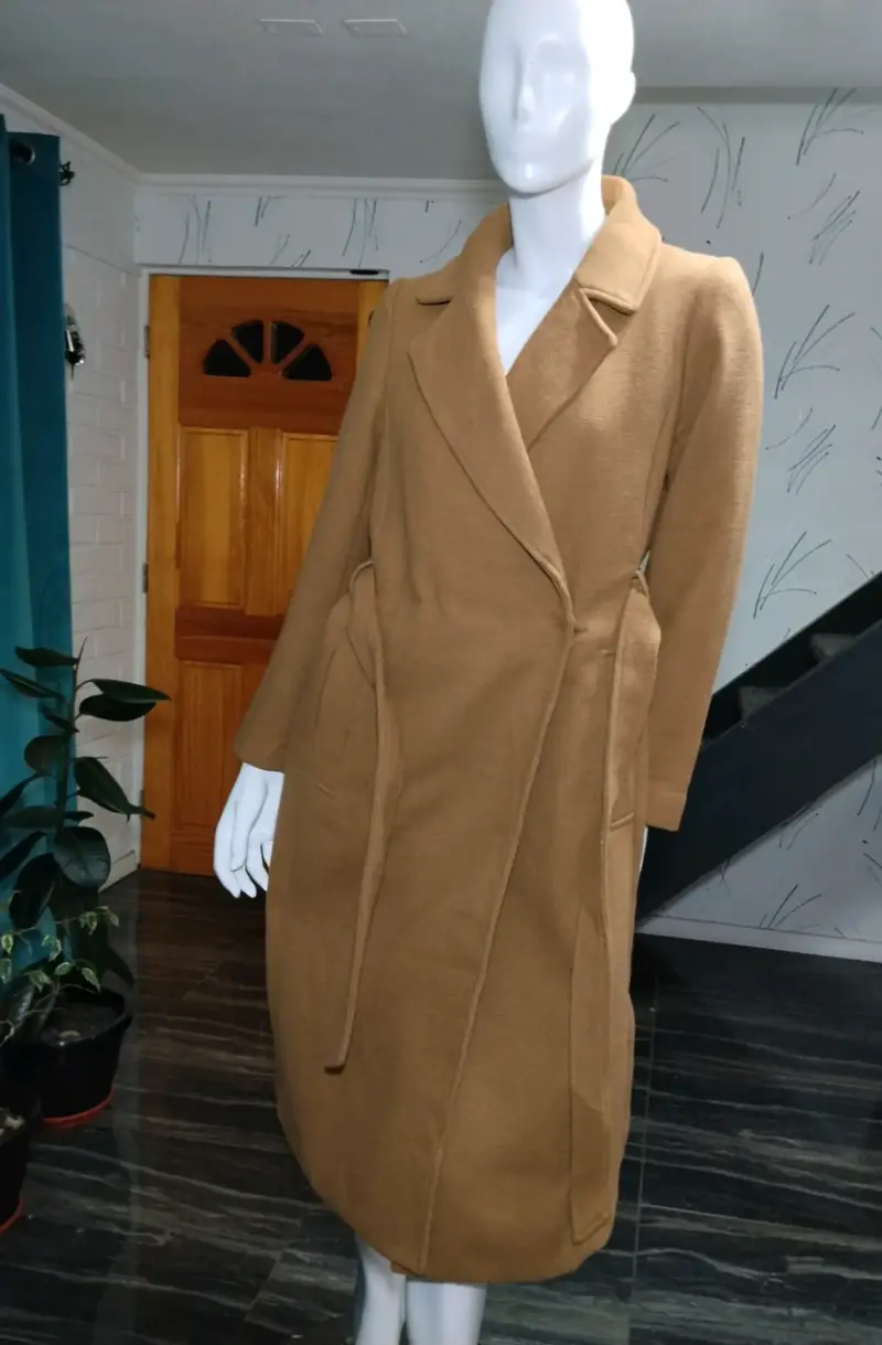 Hermoso Abrigo Largo Camel H&M -Talla S/M - 2