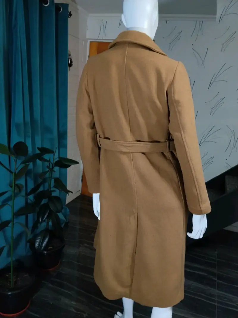 Hermoso Abrigo Largo Camel H&M -Talla S/M - 3