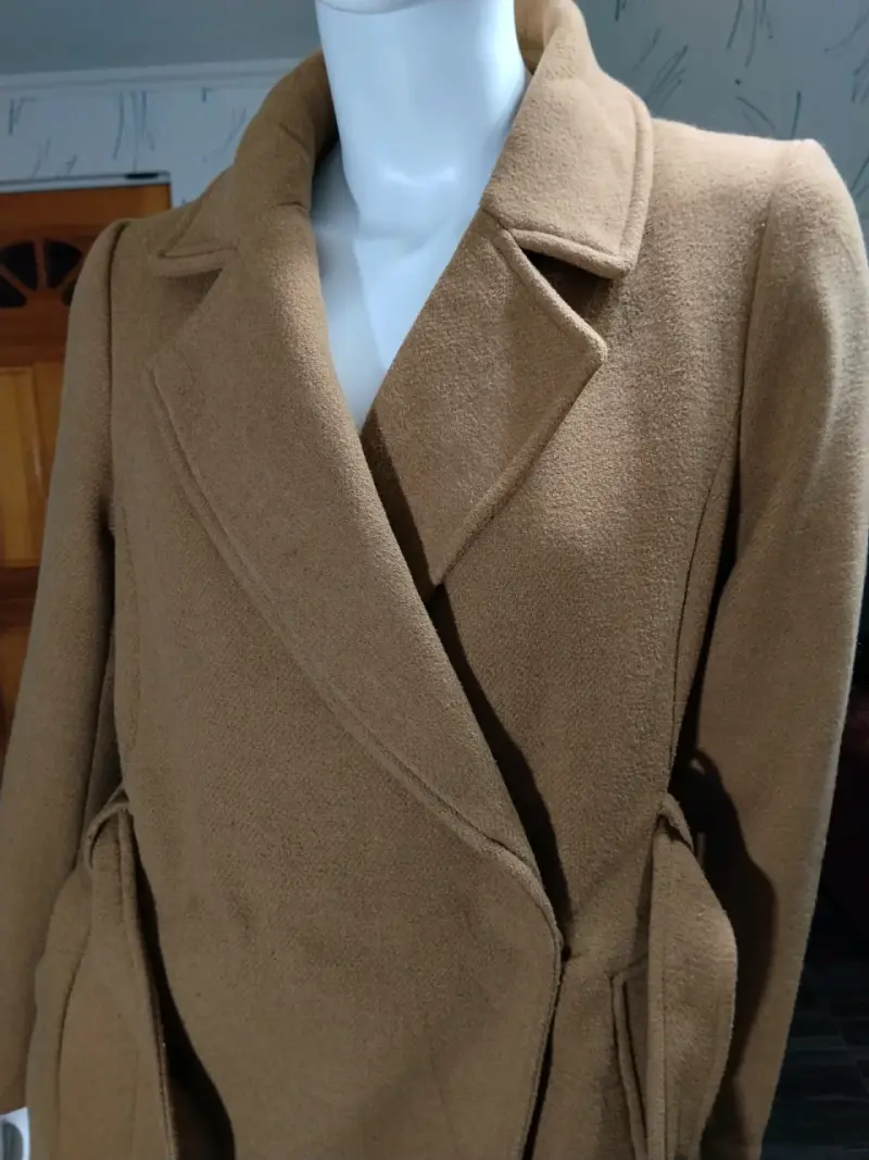 Hermoso Abrigo Largo Camel H&M -Talla S/M - 4
