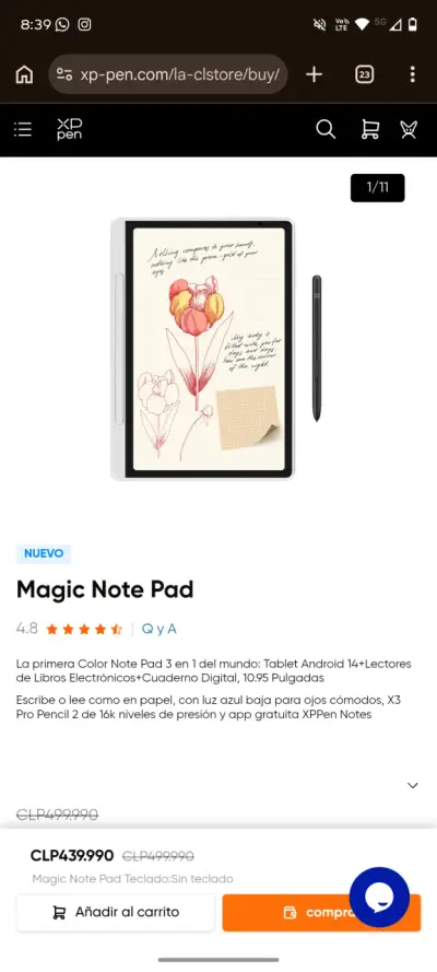 Tablet Android XP-Pen Magic Note Pad - miniatura 1