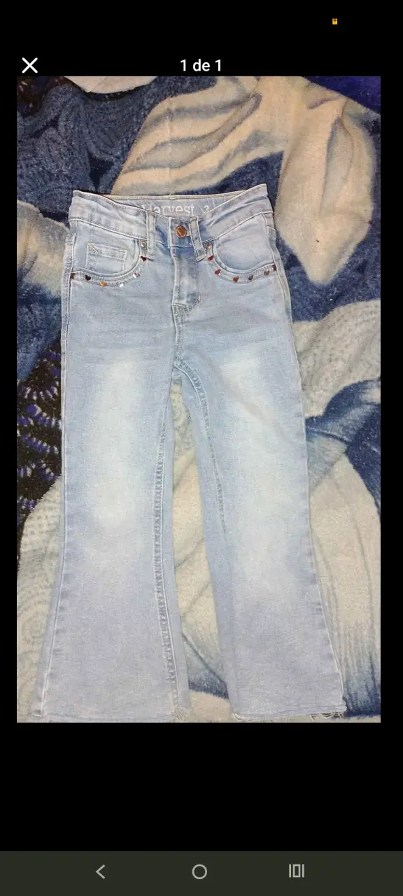 Jeans de mezclilla claros para niños - 1
