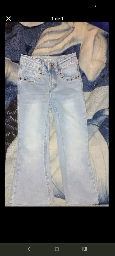 Jeans de mezclilla claros para niños - miniatura 1
