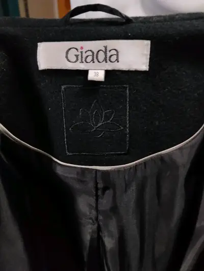 Abrigo 3/4 Negro Giada –talla 38 - miniatura 6