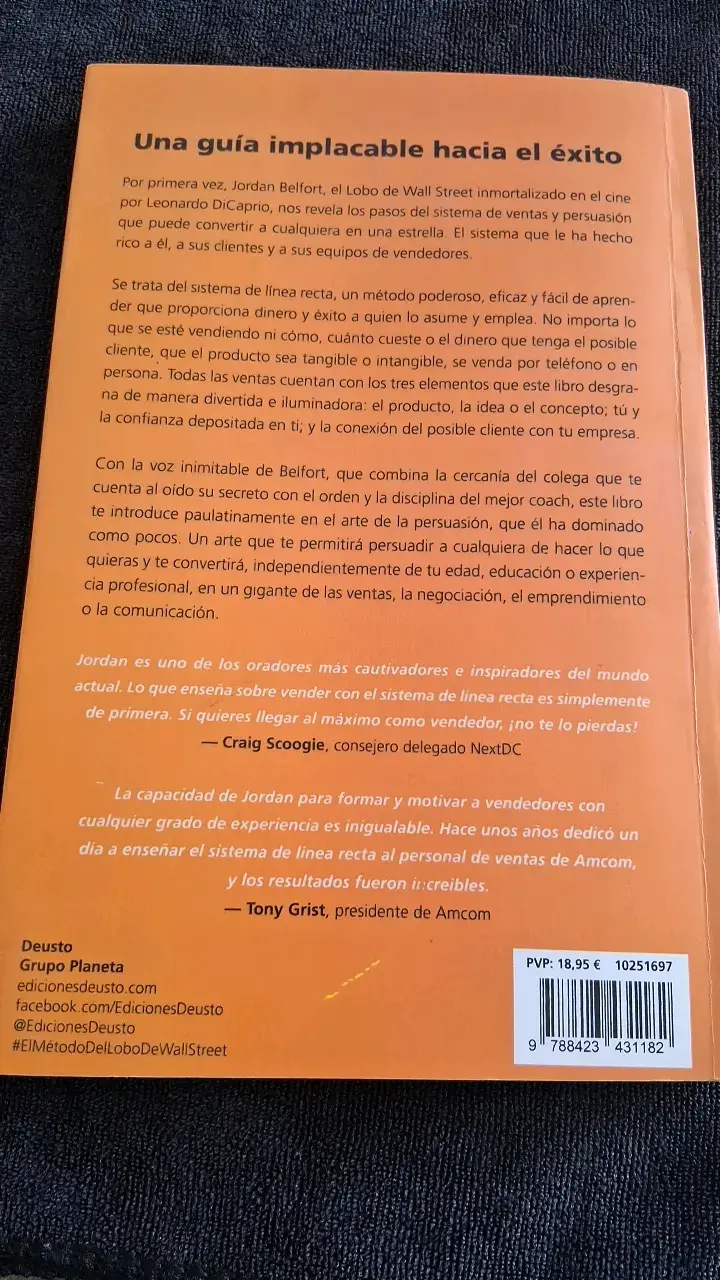 Libro El Método del Lobo de Wall Street por Jordan Belfort - 2