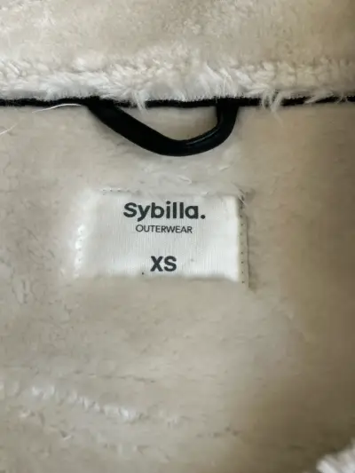Chaqueta de cuero Sybilla con forro de lana XS - miniatura 2