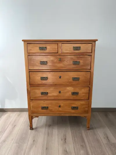 Cómoda de Madera Vintage con Cajones - miniatura 1