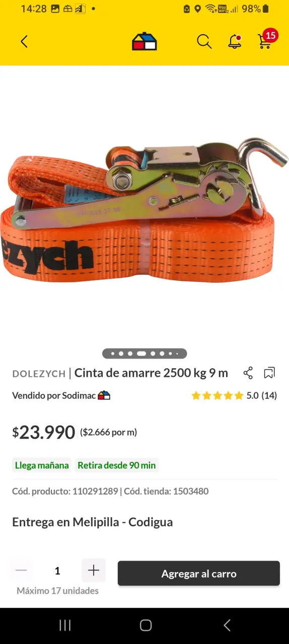 Pack de Cintas de Trinquete Antirrobo Desmontable - 5