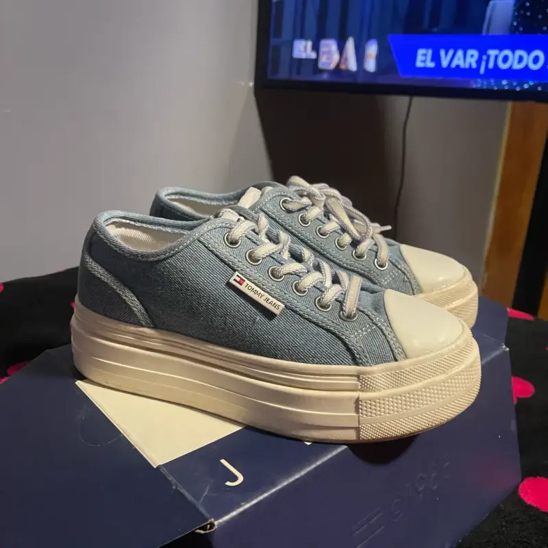 Zapatillas casuales Tommy Jeans denim azul - 1