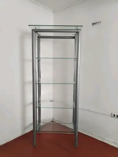 Vitrina de vidrio con estructura metálica - miniatura 1