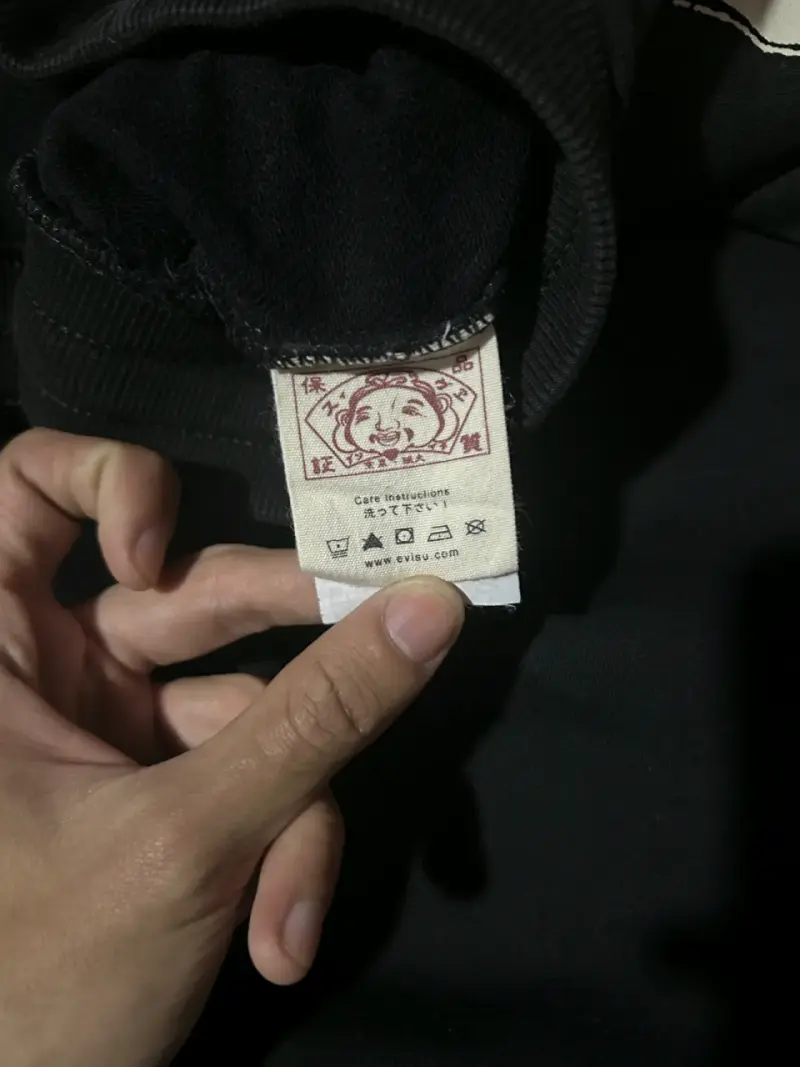 Pantalones deportivos negros Evisu. - 3