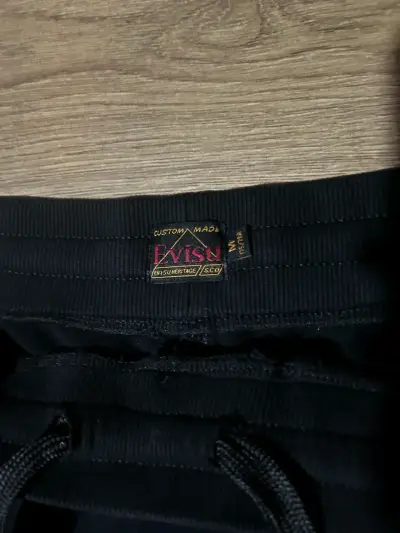 Pantalones deportivos negros Evisu. - miniatura 4