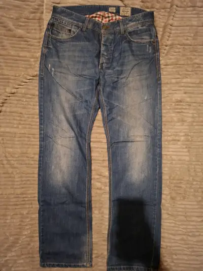 Jeans Hombre House Denim Azul Desgastado - miniatura 1