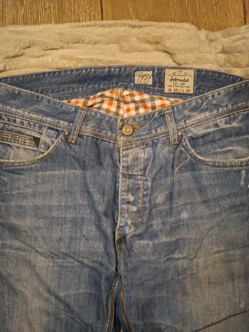 Jeans Hombre House Denim Azul Desgastado - 2