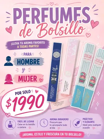 Perfumes de bolsillo para hombre y mujer - miniatura 1