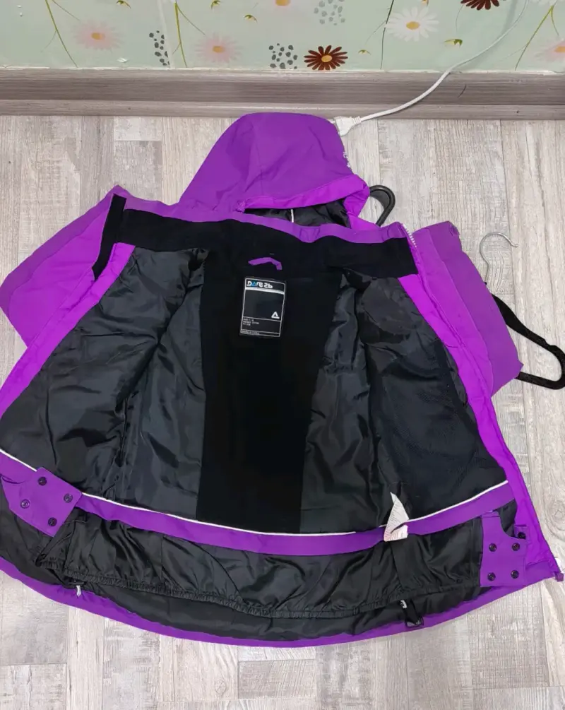 Chaqueta de nieve Morada para niña talla 8 - 1