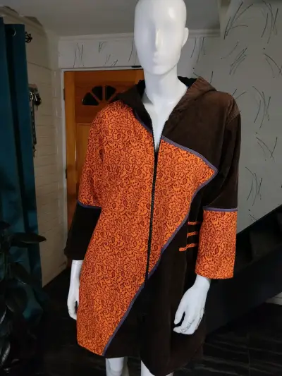 Chaqueta Etnica hecha en Nepal Talla L - miniatura 2