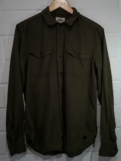 Camisa verde militar Americanino para hombre - miniatura 1