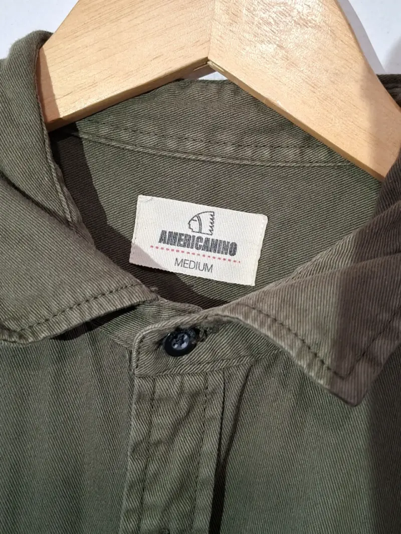 Camisa verde militar Americanino para hombre - 2