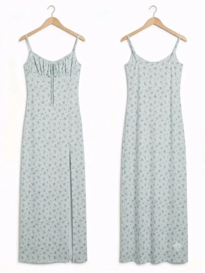 Vestido largo floral - 1