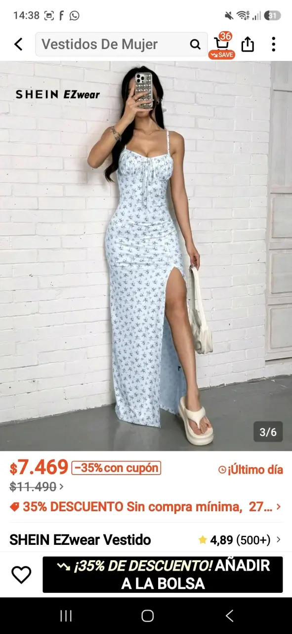 Vestido largo floral - 2